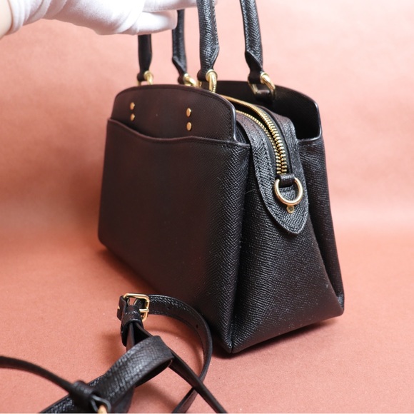 COACH Pebble Leather Hand bag with Shoulder strap - Mini Lillie Carryall - Picture 16 of 16